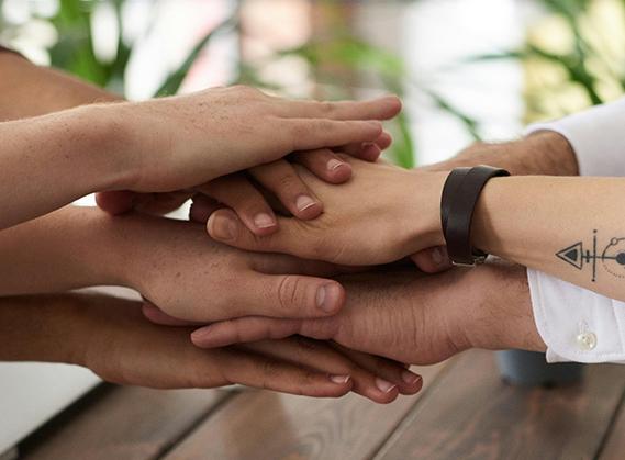 A group of members meeting